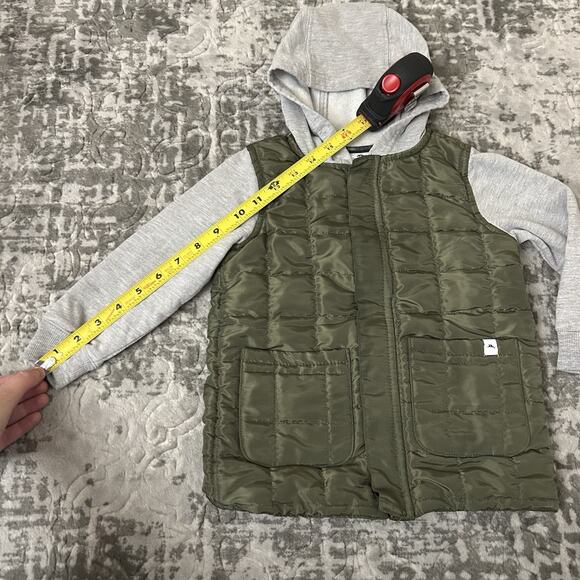 TOMMY BAHAMA KIDS BOY Toddler QUILTED Hooded Green Olive Cotton JACKET 3T - Picture 12 of 12